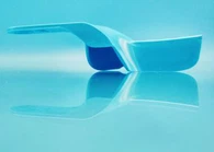 Išoriniai apatinių dantų įspaudų dėklai